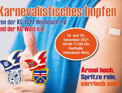 Karnevalistisches Impfen in Heimbach-Weis